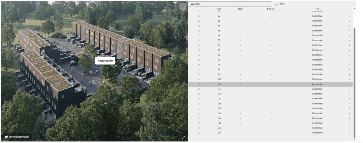 Parkterrasserna - Microsoft Clarity Analytics
