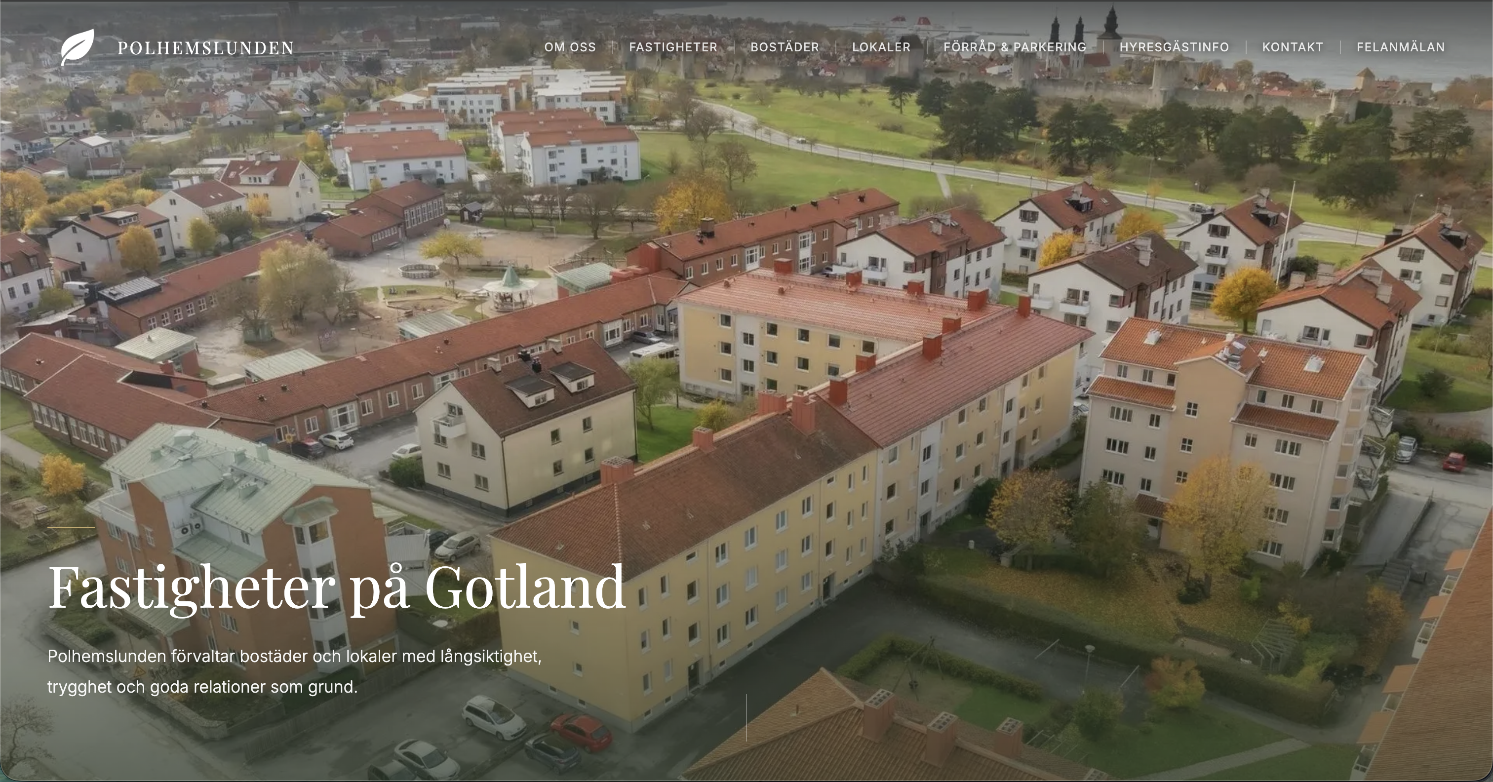 Polhemslunden property management website