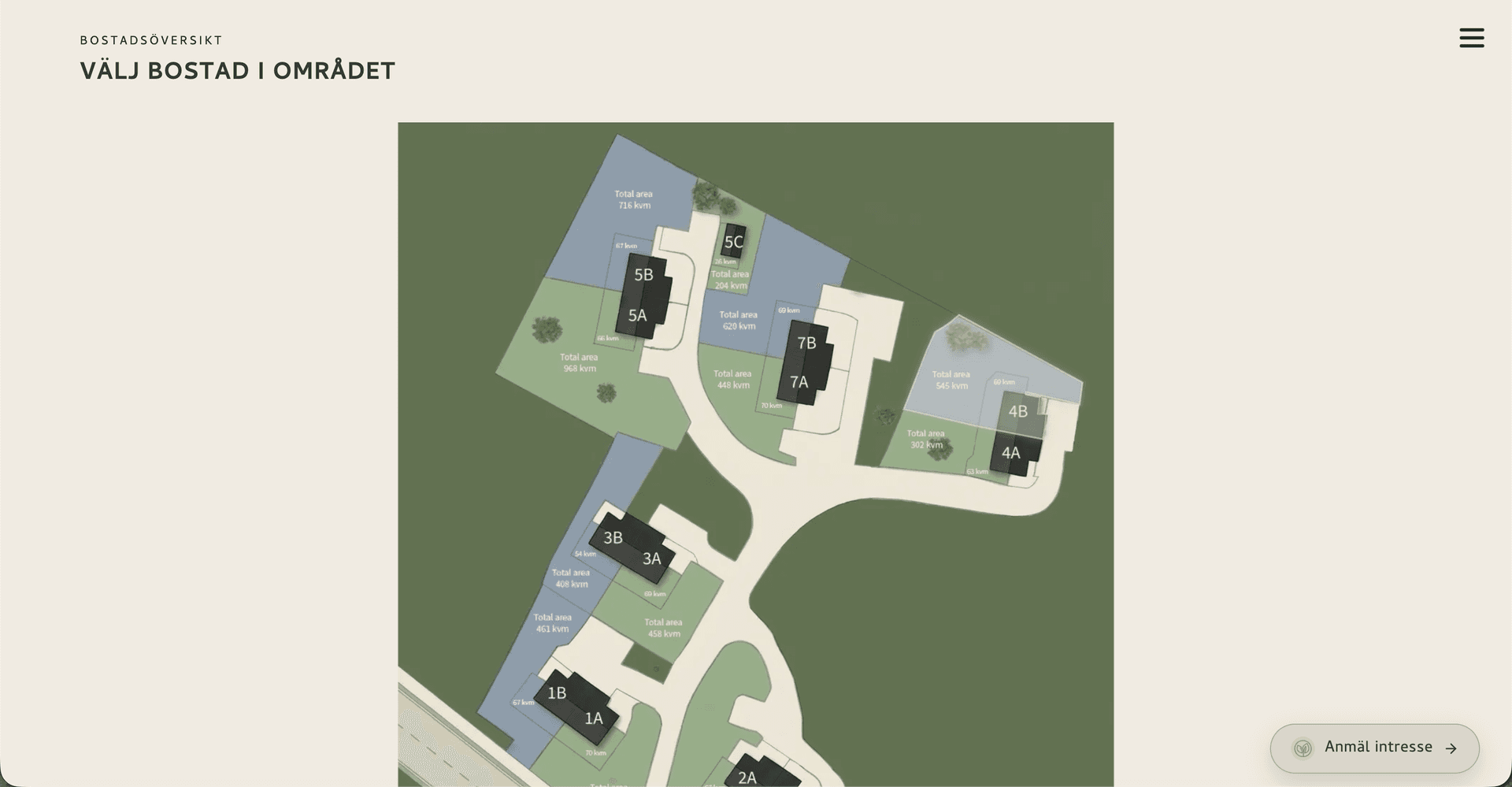 BRF Rönninge Äng interactive site plan
