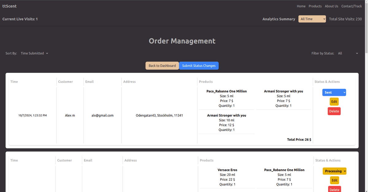 ttScent - Product Interest Tracking