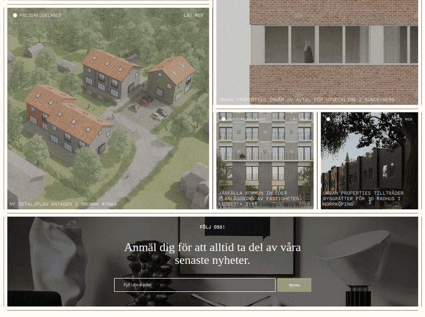 Urban Properties - projektvisning