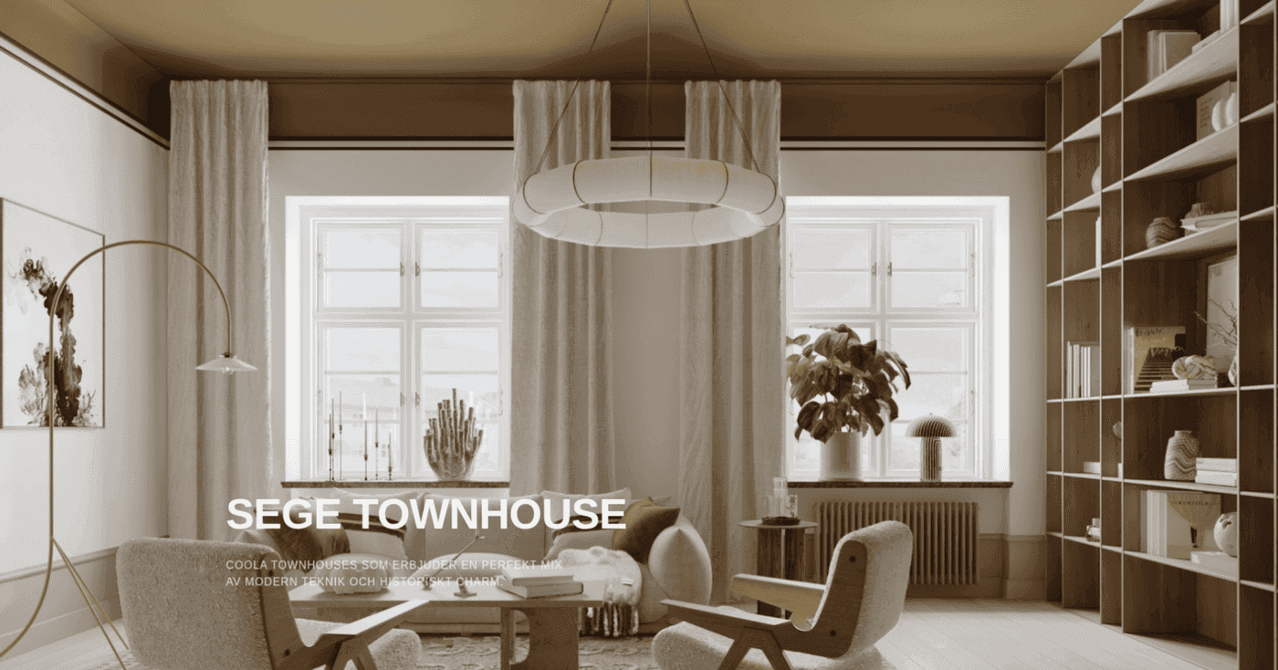 Sege Townhouse property marketing website