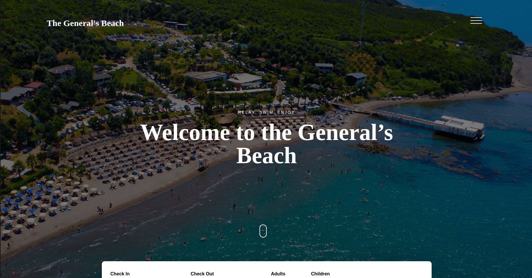 The General's Beach – webbplats för besöksnäring